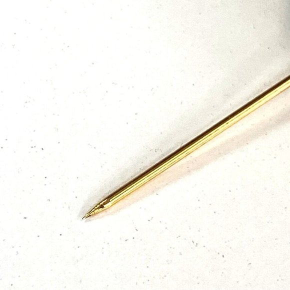 CHANEL CC Mark clear lava Circle type Round type 93A Brooch Metal Gold - Picture 10 of 12